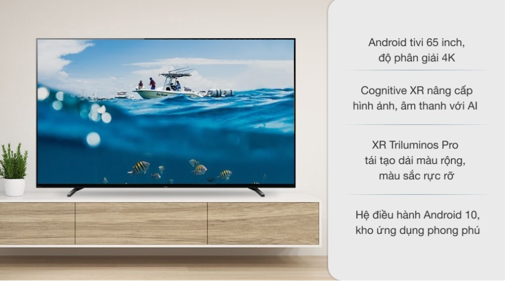 Android Tivi OLED Sony 4K 65 inch XR-65A80J