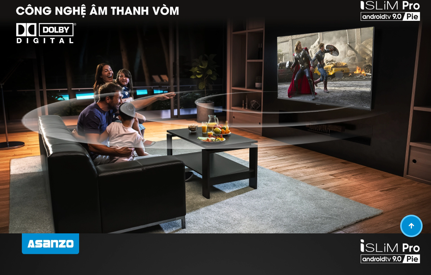 Smart TV iSLIM PRO 43”- 43S51 (Android 9.0 Pie)