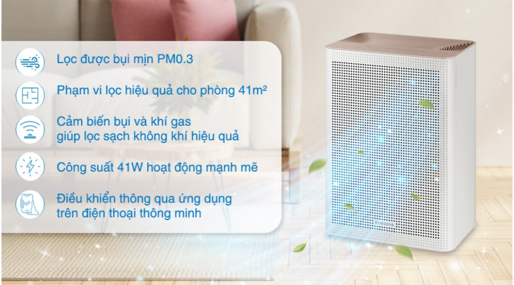 Máy lọc không khí Samsung AX32BG3100GBSV 41W