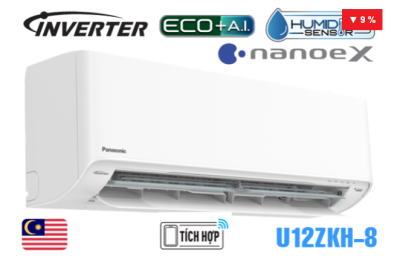 Điều hòa Panasonic 12000 BTU 1 chiều inverter U12ZKH-8