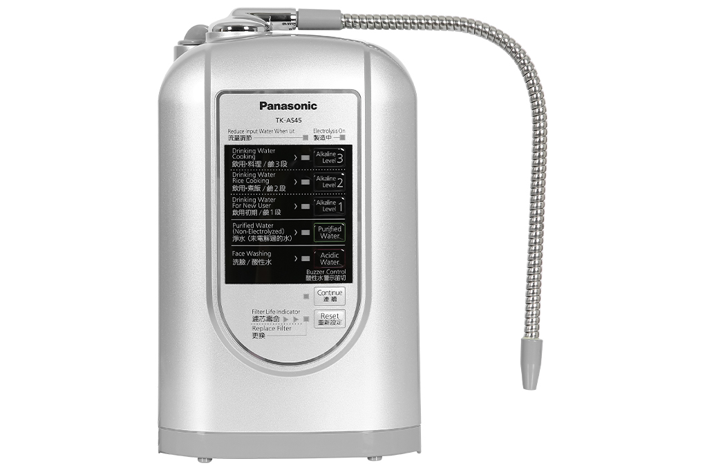 MÁY LỌC NƯỚC PANASONIC ĐIỆN GIẢI ION TẠO KIỀM TK-AS45