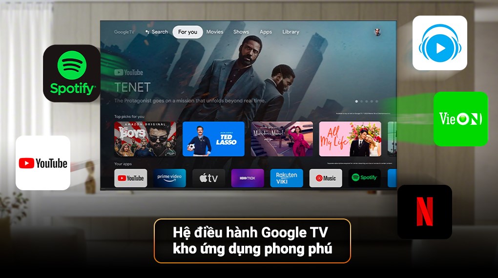 Google Tivi Sony 4K 65 inch XR-65X90L