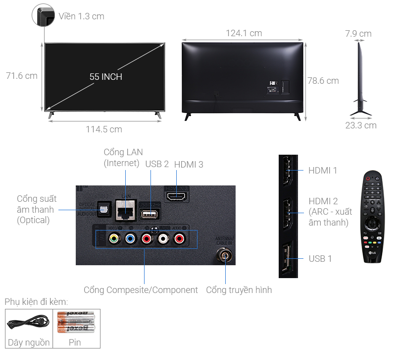 Smart Tivi NanoCell LG 4K 55 inch 55NANO79TND