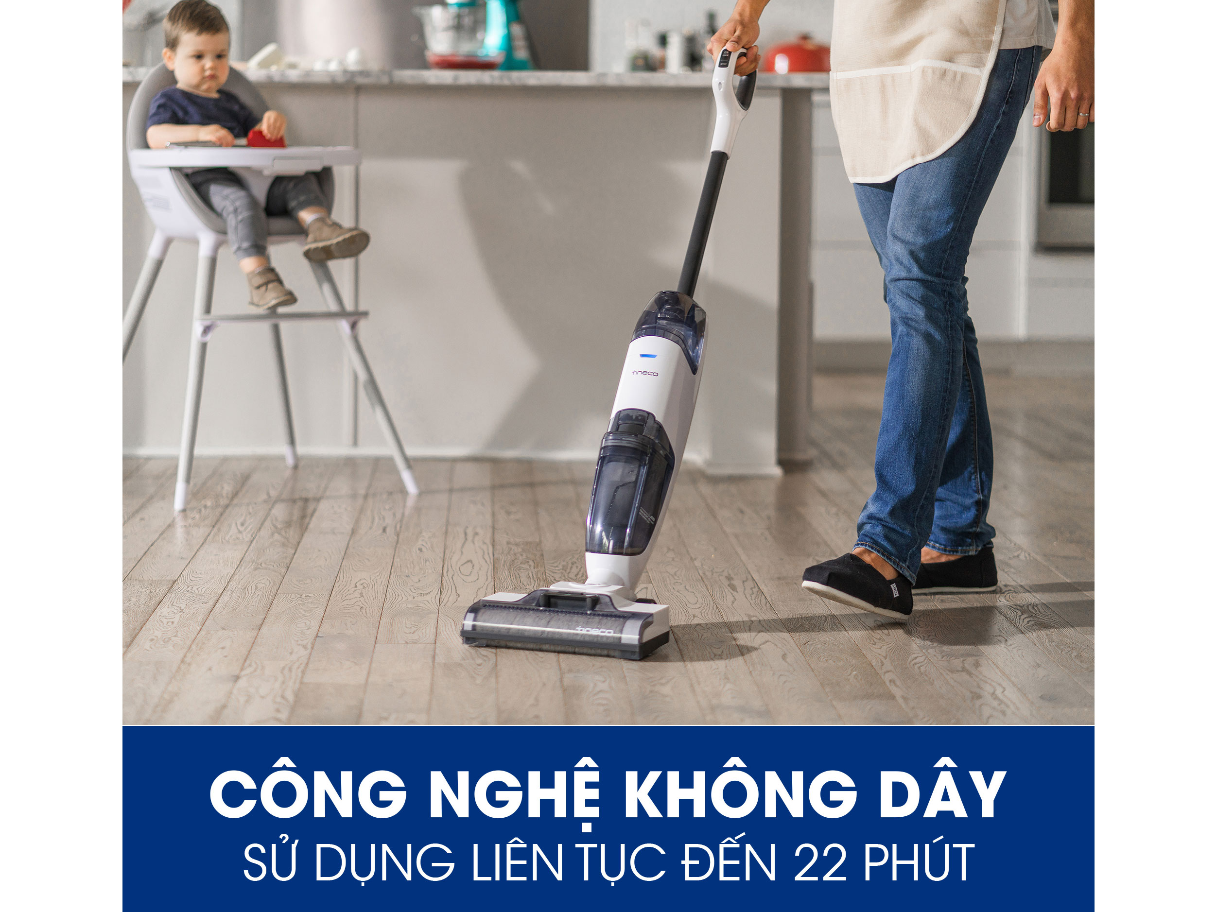 Máy lau sàn hút bụi không dây Tineco Ifloor 2