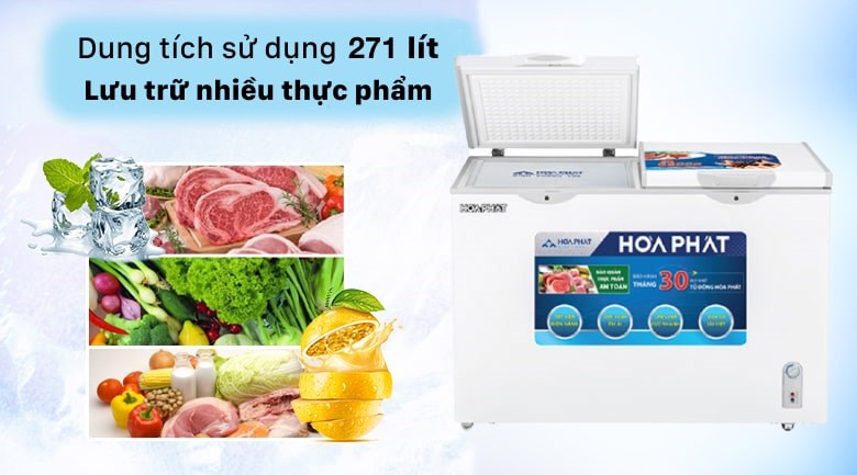 Tủ đông Hòa Phát 271 lít HCF 656S2Đ2