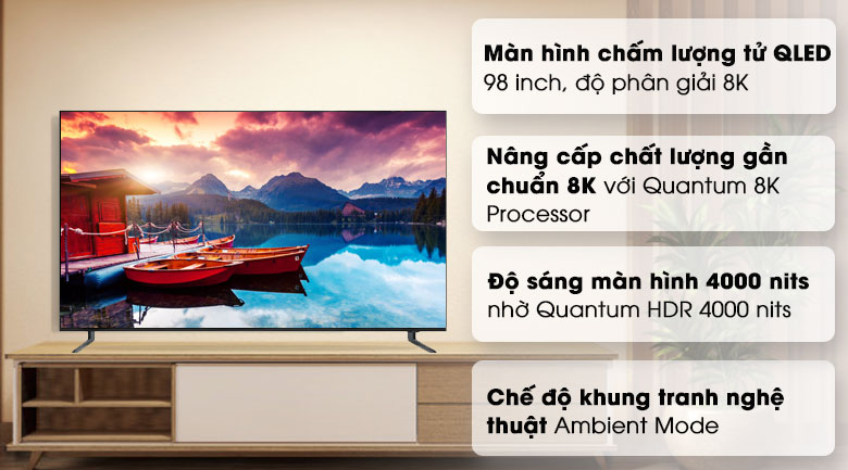 Smart Tivi QLED Samsung 8K 98 inch QA98Q900R