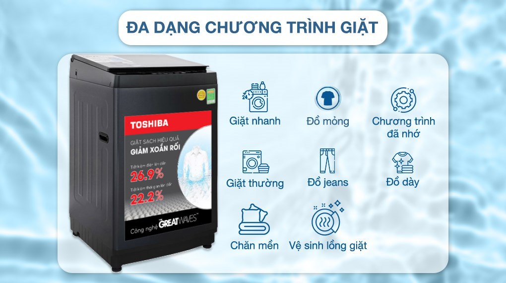 Máy giặt Toshiba 10 kg AW-M1100PV(MK)