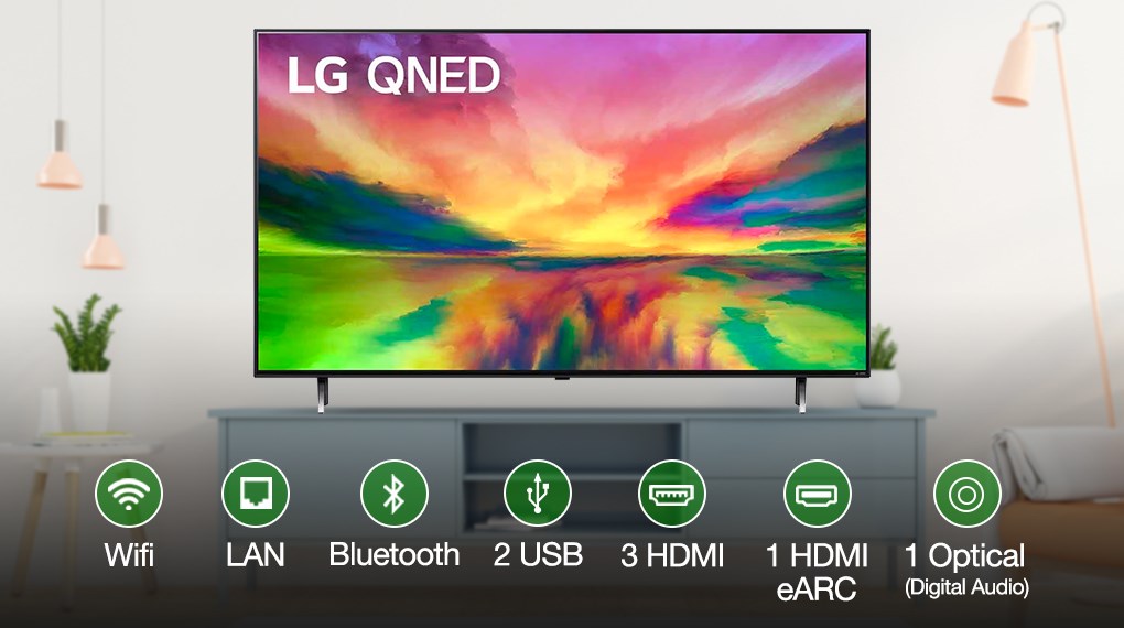 Smart Tivi QNED LG 4K 55 inch 55QNED80SRA