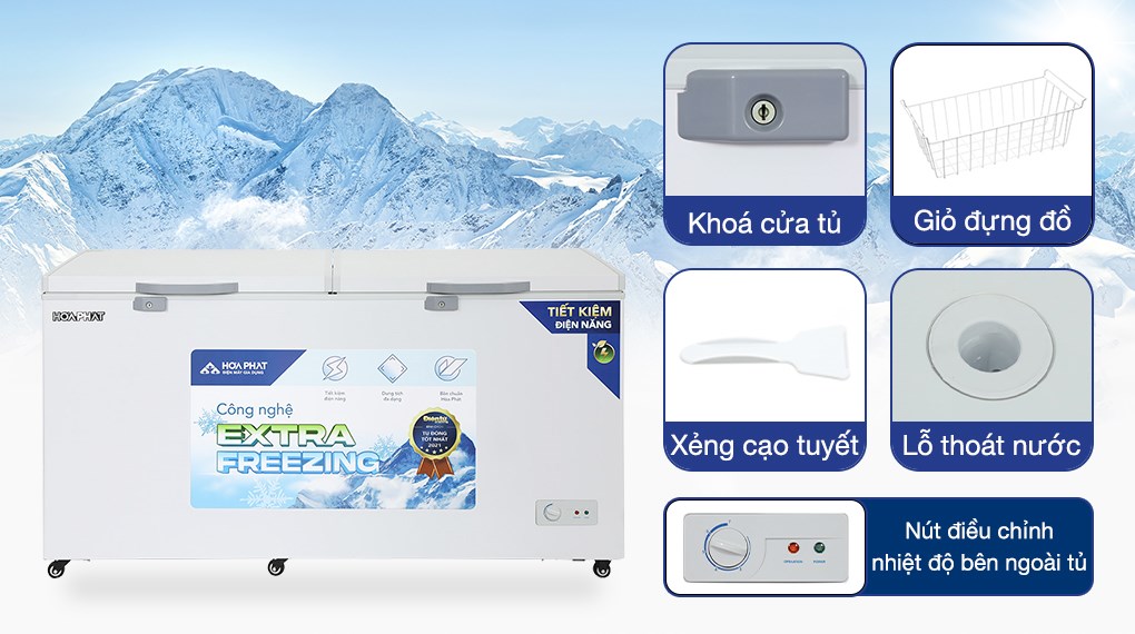 Tủ đông Hòa Phát 544 lít HPF AD6544
