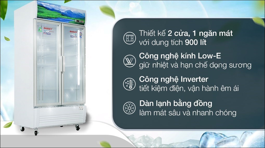 Tủ Mát Sanaky 900 lít Inverter VH-1009HP3