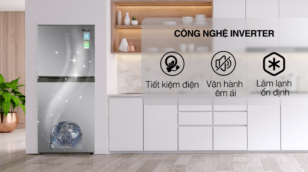 Tủ lạnh Casper Inverter 200 lít RT-215VS