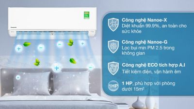 Điều hòa Panasonic Inverter 1 HP CU/CS-XU9XKH-8