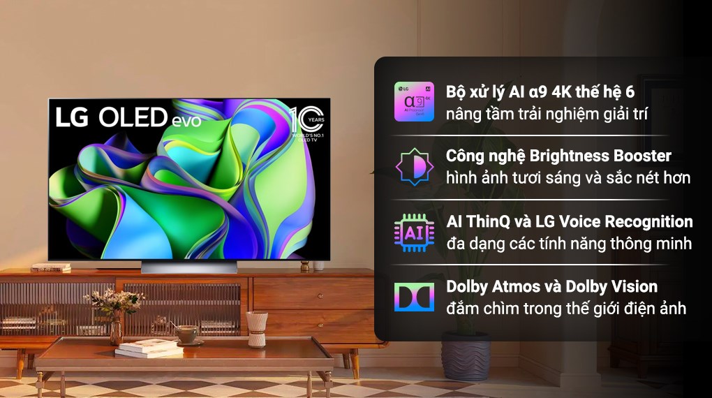 Smart Tivi OLED LG 4K 55 inch 55C3PSA