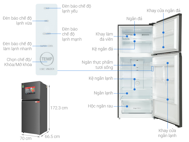 Tủ Lạnh Funiki Inverter 209 lít FR-216ISU