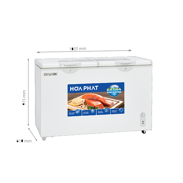 Tủ đông Hòa Phát 2 ngăn 2 cánh HPF BN6205