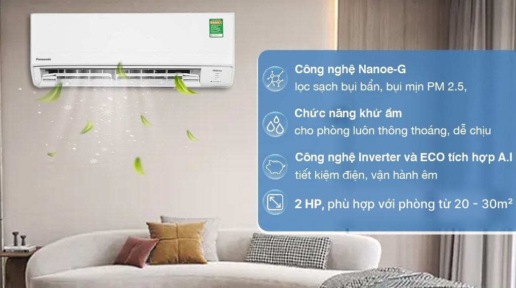 Điều hòa Panasonic Inverter 18000 CU/CS-PU18XKH-8M