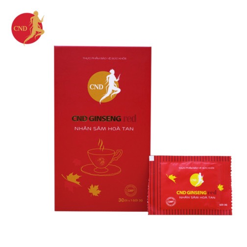 Nhân sâm Hòa tan CND GINSENG RED – Hộp 30 gói