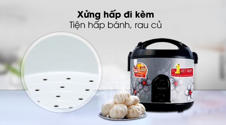 Nồi cơm nắp gài Sharp 1.8 lít KS-NR191STV