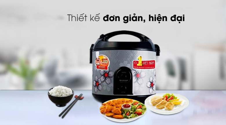 Nồi cơm nắp gài Sharp 1.8 lít KS-NR191STV