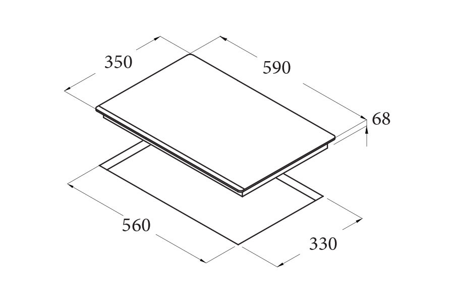 BẾP TỪ CATA IB 2 PLUS BK