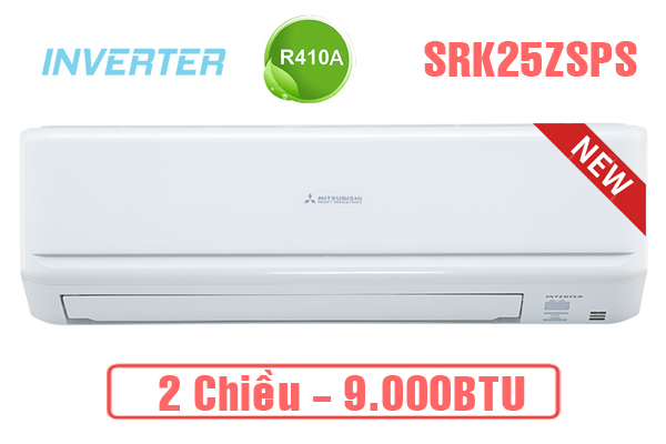 Điều hòa Mitsubishi Heavy 9.000BTU 2 chiều inverter SRK/SRC25ZSPS-W5