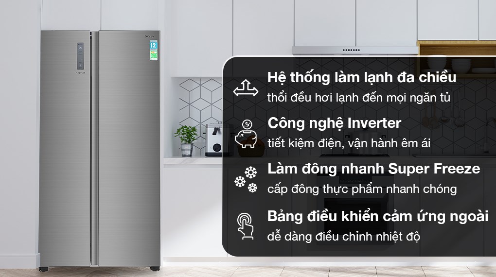 Tủ lạnh Casper Inverter 552 lít RS-570VT