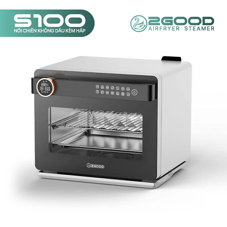Nồi Chiên Không Dầu Kèm Hấp 2GOOD S100 (20 Lít)