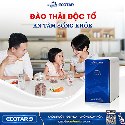 Máy lọc nước ion kiềm giàu hydro Geyser Ecotar 9