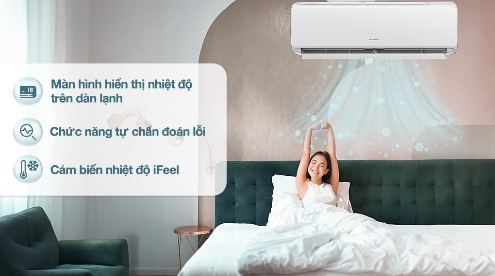 Điều hòa 2 chiều Gree Inverter 19790 BTU CHARM18HI