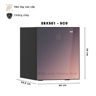 Két sắt thông minh chống cháy philips SBX501-5C0