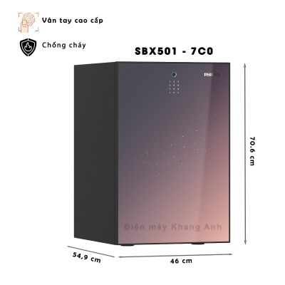Két sắt thông minh chống cháy philips SBX501-7C0