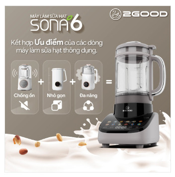 Máy Làm Sữa Hạt Đa Năng 2Good Sona 6 - 1.8 Lít - 12 Chức Năng