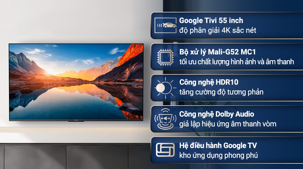 Google Tivi Xiaomi A 4K 55 inch L55MA-ASEA