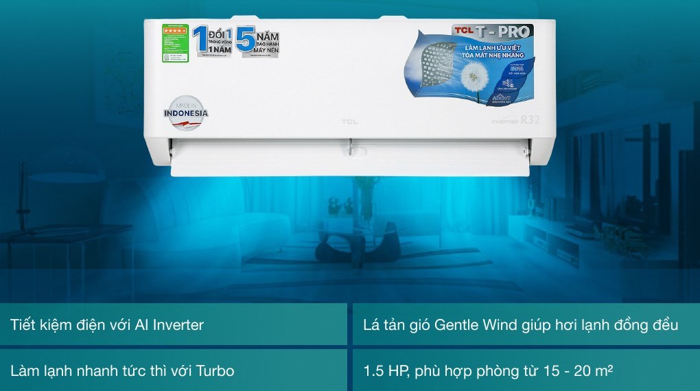 Điều hòa TCL Inverter 13000 BTU TAC-13CSD/TPG11