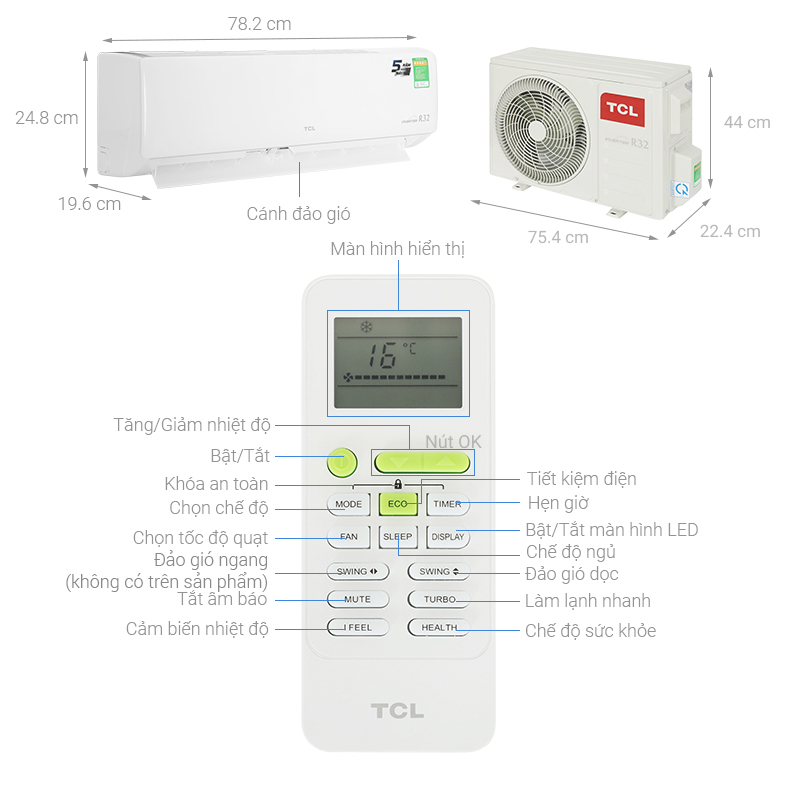 Điều hòa TCL Inverter 12000 BTU TAC-13CSD/XAB1I