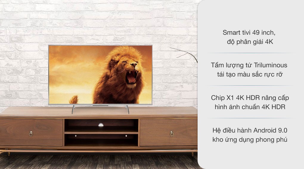 Android Tivi Sony 4K 49 inch KD-49X8500H/S