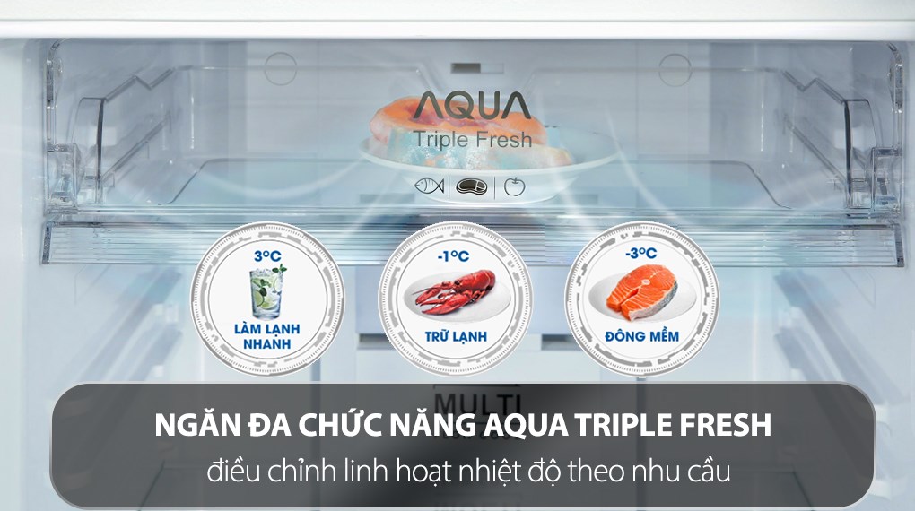 Tủ lạnh Aqua Inverter 318 lít AQR-T369FA(WBS)