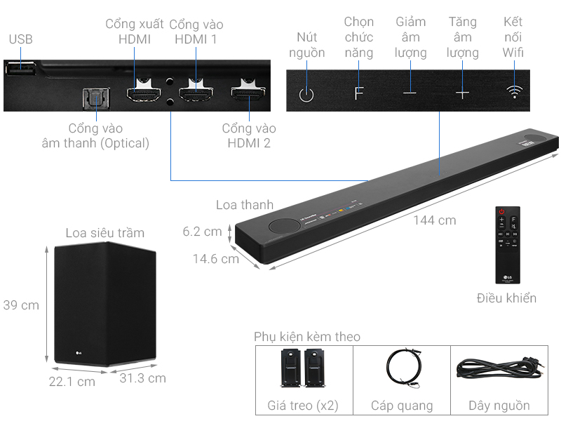 Loa thanh LG SL10Y