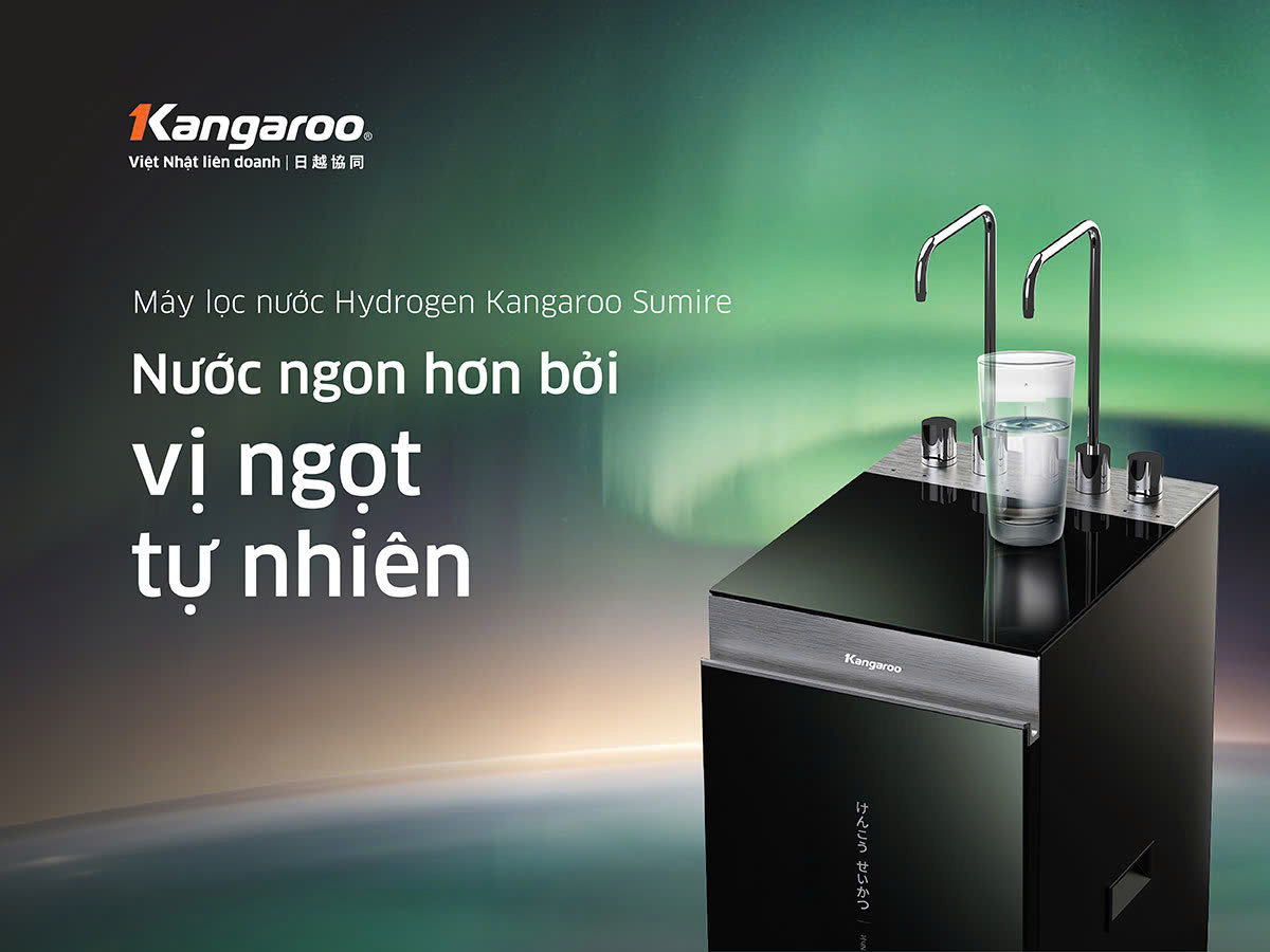 Máy lọc nước Kangaroo Sumire Hydrogen nóng lạnh KG11A6