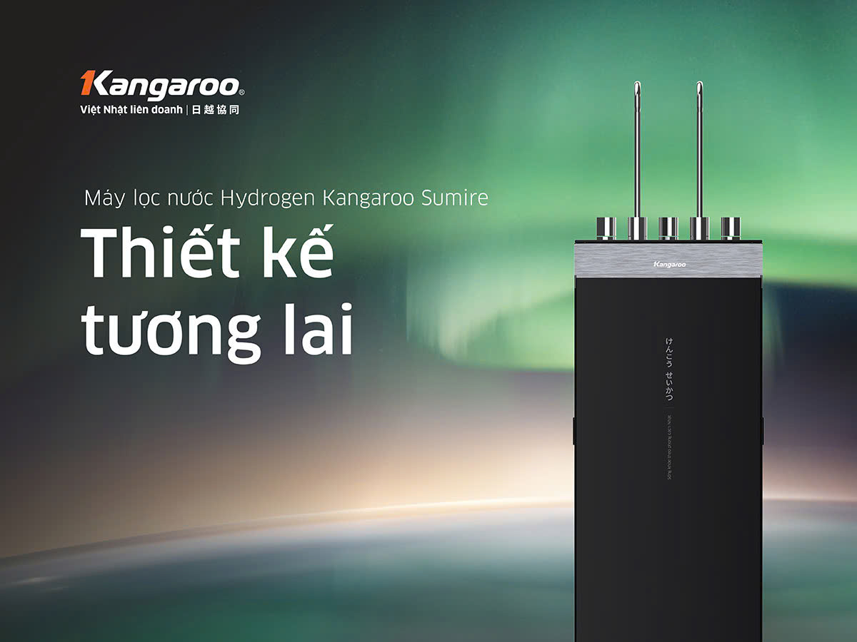 Máy lọc nước Kangaroo Sumire Hydrogen nóng lạnh KG11A6