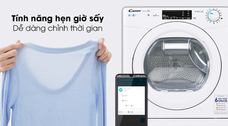 Máy sấy ngưng tụ Candy 10 kg CSO C10TE-S