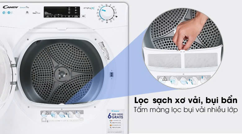 Máy sấy ngưng tụ Candy 10 kg CSO C10TE-S