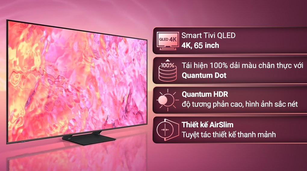 Smart Tivi QLED 4K 65 inch Samsung QA65Q60C