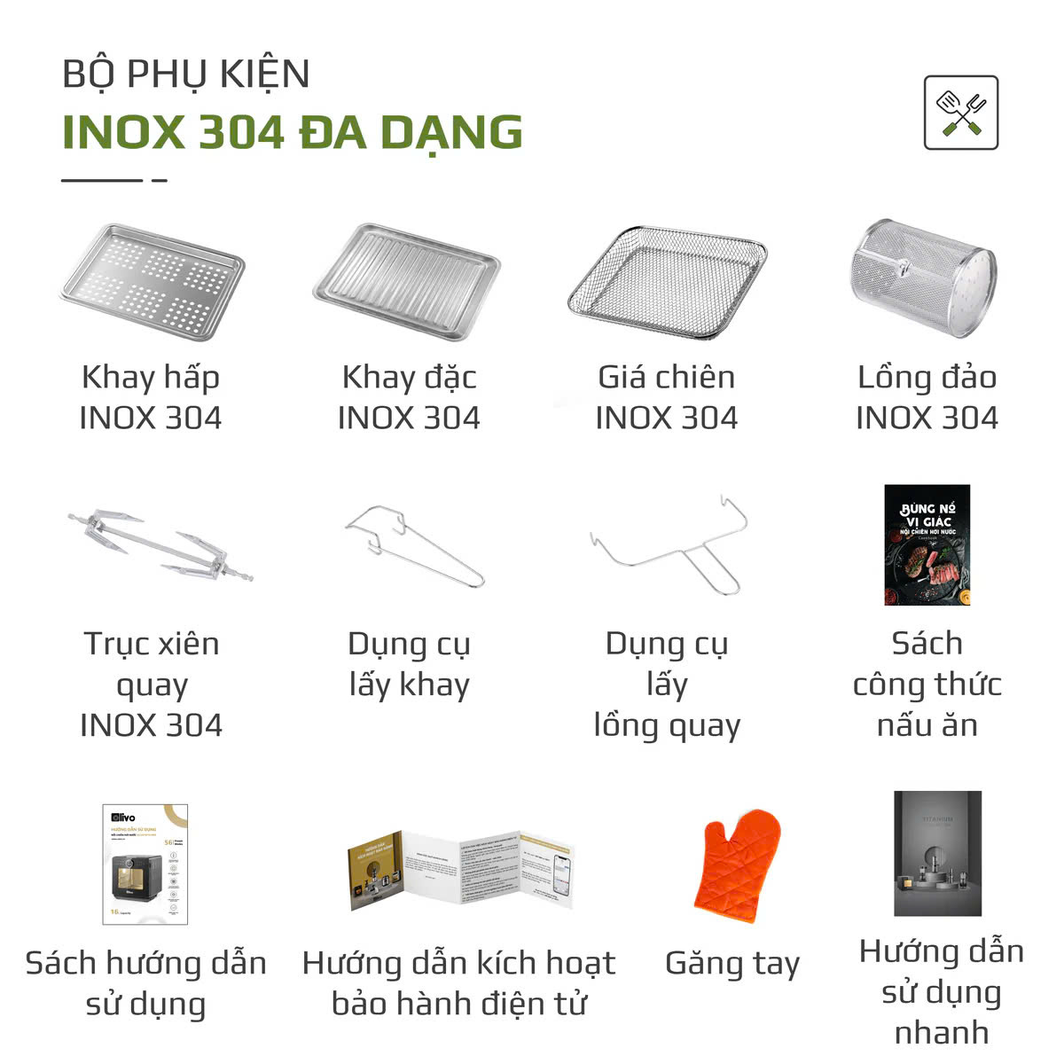 Nồi Chiên Hấp Đa Năng OLIVO SF16 PRO 2025