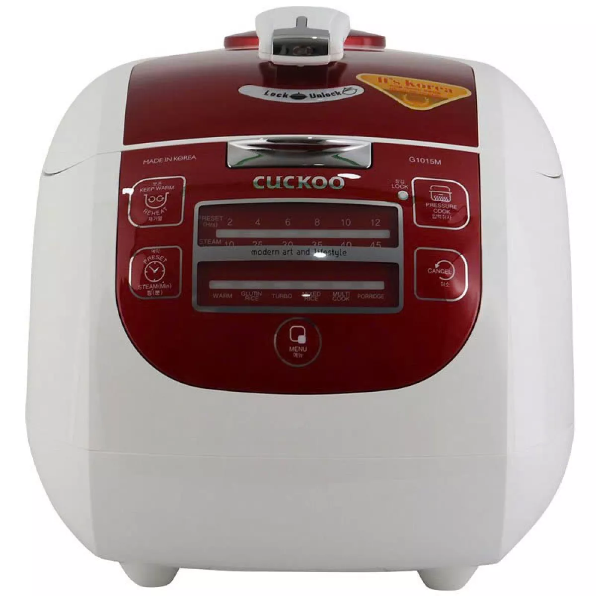 Nồi cơm điện tử áp suất Cuckoo 1.8 lít CRP-G1015MD ( màu đỏ)