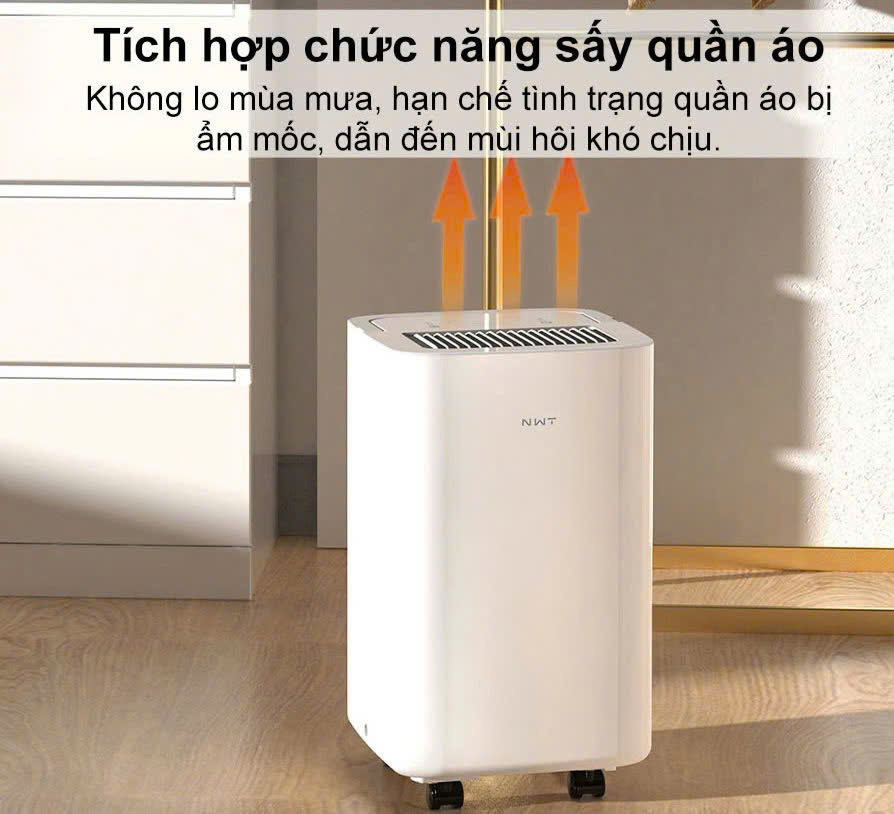 Máy hút ẩm không khí thông minh NEW WIDETECH 10L WDH27B10FW