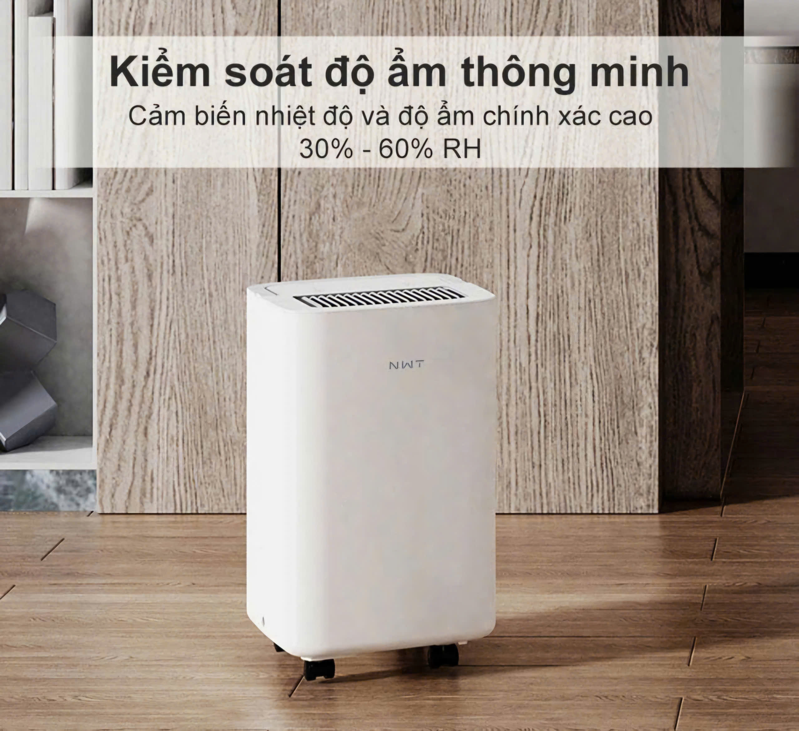 Máy hút ẩm không khí thông minh NEW WIDETECH 10L WDH27B10FW