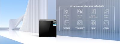 Tủ lạnh mini cánh kính HR S646GB 46 lít