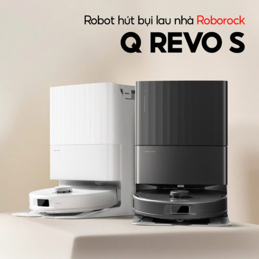 Robot Hút Bụi Lau Nhà Roborock Q Revo S  (trắng/ đen) – Hàng Chính Hãng