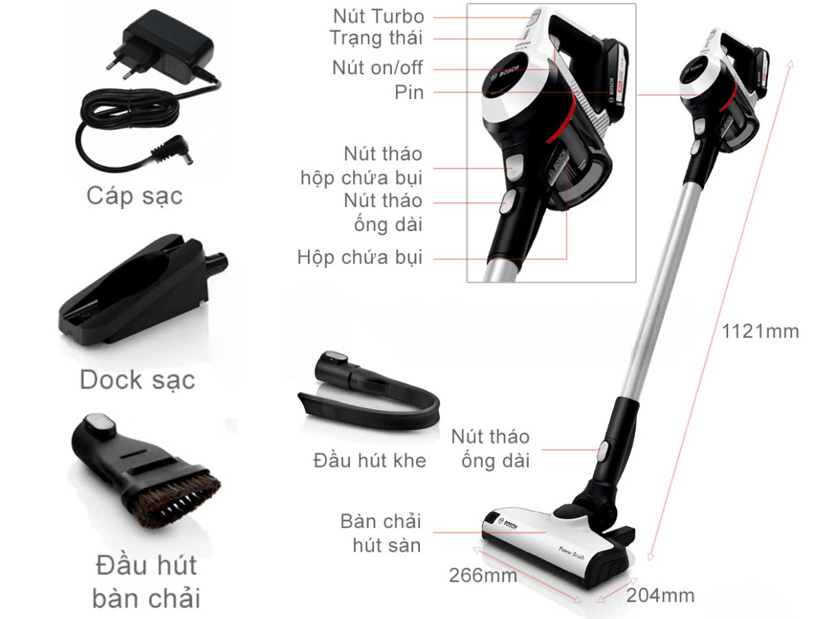 Máy hút bụi cầm tay Bosch BCS61113
